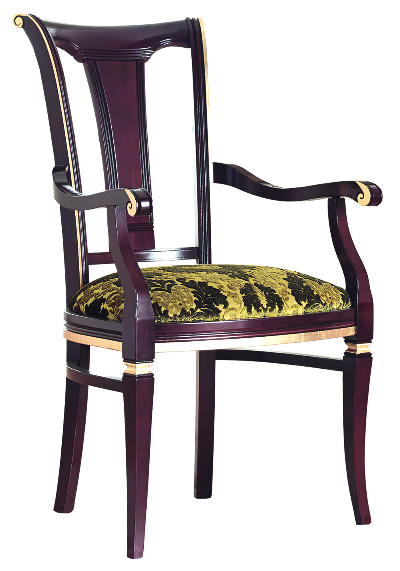 Barock-Stuhl mit Armlehne